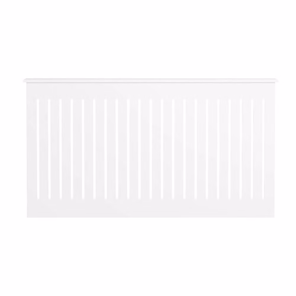 SPETLEK White Large Radiator Cover with Vertical Slat Design – 2