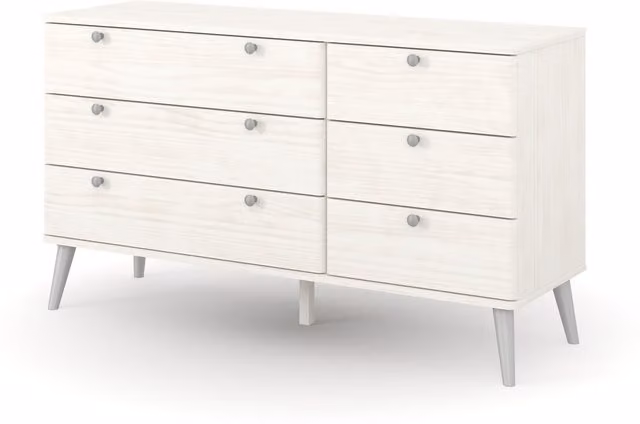 Core Products Ltd Augusta Extra Wide 3 plus 3 Drawer Chest of Drawers in White