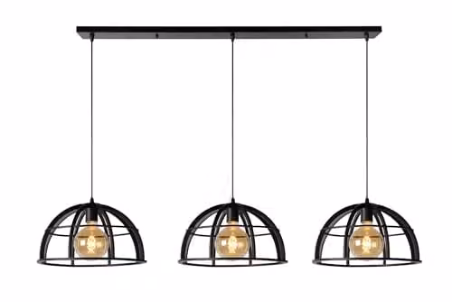 Lucide DIKRA Dimmable Adjustable Bar Pendant Light, Black, Diameter: 40 cm – 1