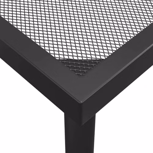 vidaXL Modern Anthracite Garden Table with Steel Mesh, W/D/H: 200 x 100 x 72 cm – 2