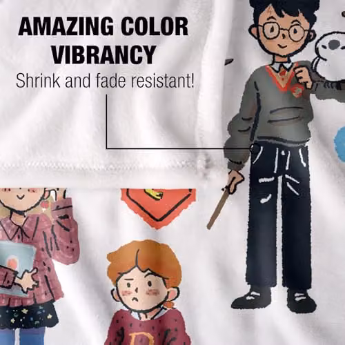 LOGOVISION Harry Potter Cute Icons Super Soft Silky Touch Fleece Throw Blanket, Multicolour, W: 127 cm x L: 152.4 cm – 2