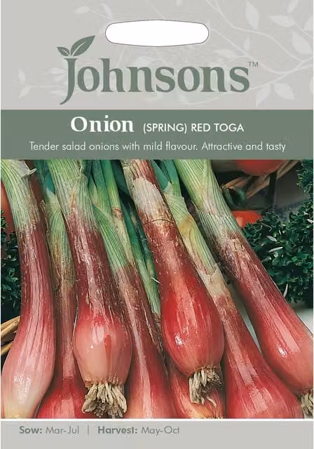 Johnsons Red Toga Spring Onion Vegetable Seeds