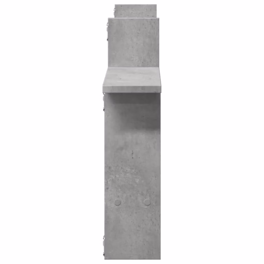 Berkfield Home Wall Mounted Shelves, 2 Piece, Concrete Grey, W/D/H: 50 x 12 x 50 cm – 2