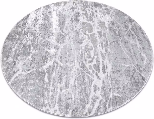 RugsX Mefe Round Grey Modern Rug, Diameter: 120 cm – 1