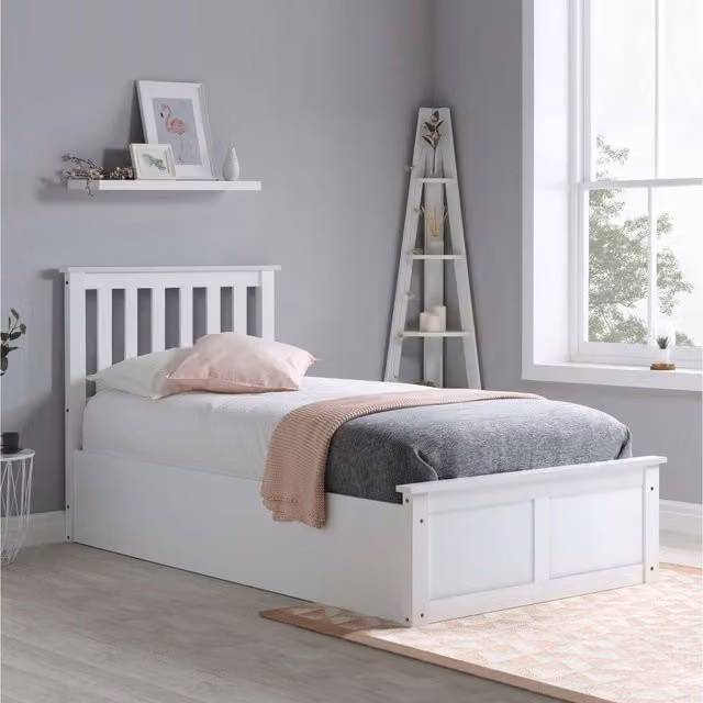 Birlea Phoenix Ottoman Bed in White