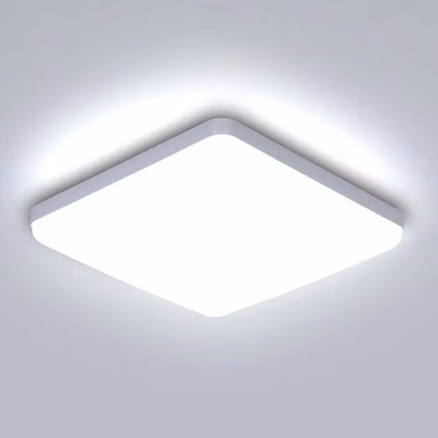 Goeco 36W Square LED Ceiling Light, 3.5 cm Ultra-Thin White LED Panel, 6500K Cool White