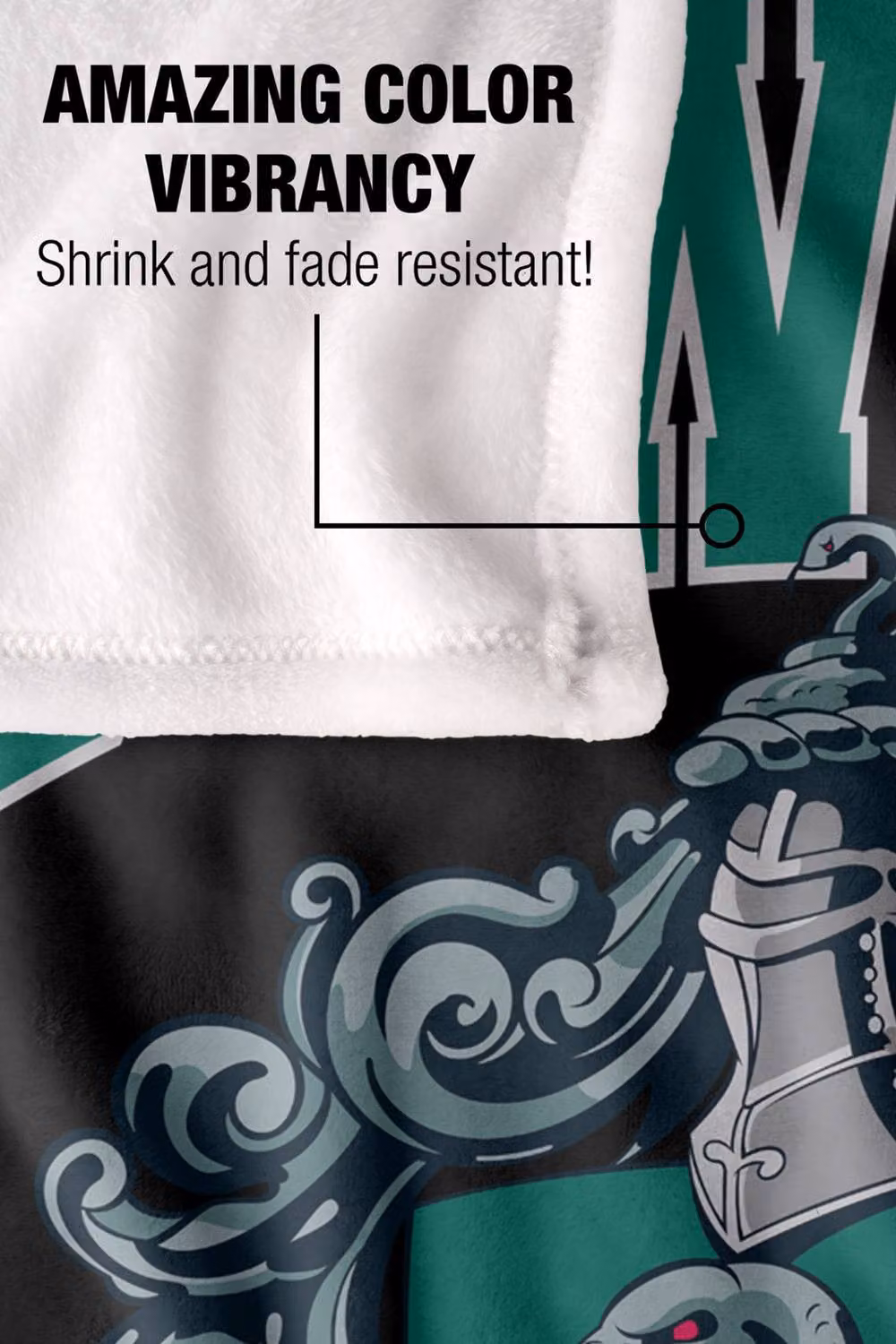 Logovision Harry Potter Hogwarts Slytherin Alumni Super Soft Silky Touch Fleece Throw Blanket, Multicolour, W: 152 cm, D: 127 cm – 4