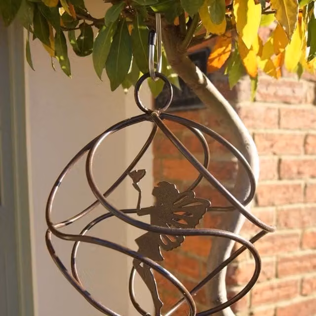 Poppyforge Brown Steel Fairy Catcher Hanging Ornament