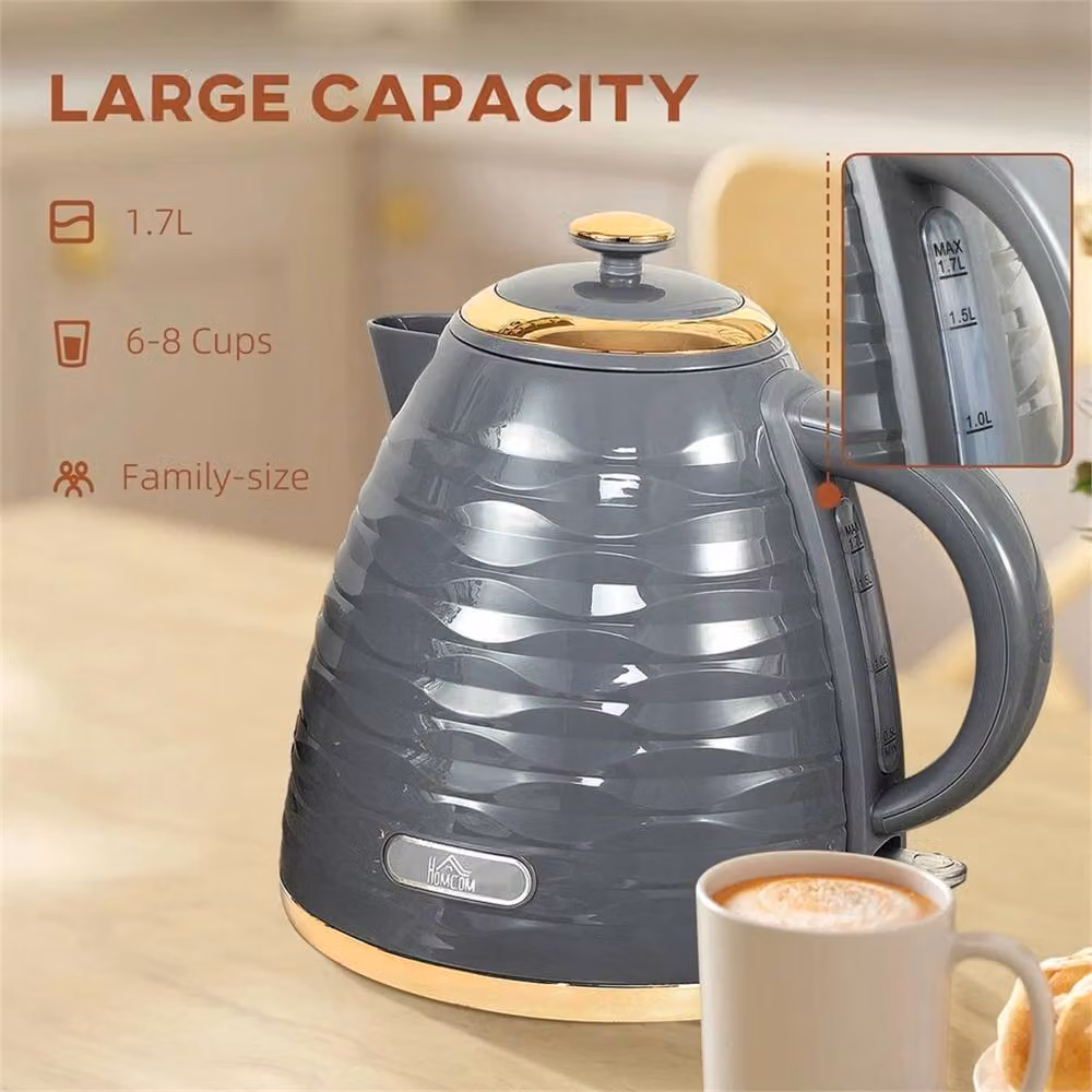 Nordara Electric Kettle in Grey, 1.7L, 3kW with Auto Shut-off and Limescale Filter – 2