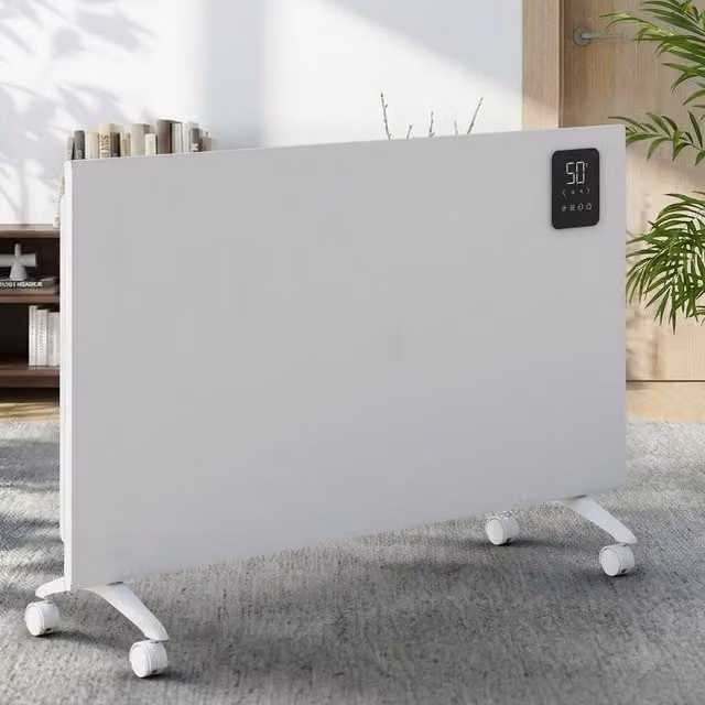 Living Star White Freestanding Convector Heater with Remote Control, Height: 76.5 cm