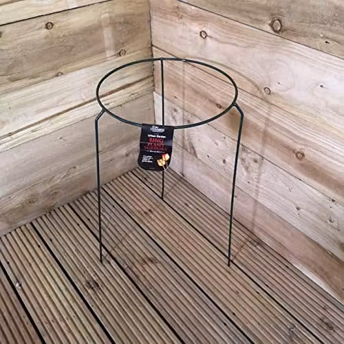 Tom Chambers Urban Metal Herbaceous Garden Plant Support Ring, Green, W: 30 cm, H: 50 cm – 1