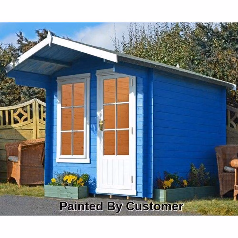 Shires Crinan Brown Wood Log Cabin Garden Room and Home Office – 2