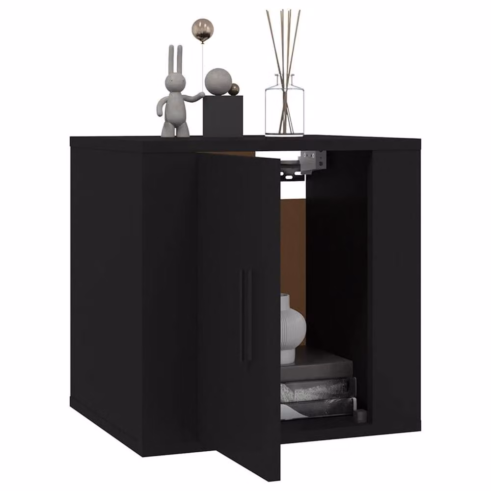 Berkfield Home Wall Mounted TV Cabinet in Black – 3