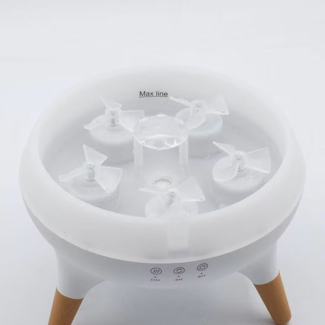 Serenityy Jellyfish Puff Aroma Diffuser with 5-Outlet Mist and Colour-LED, White