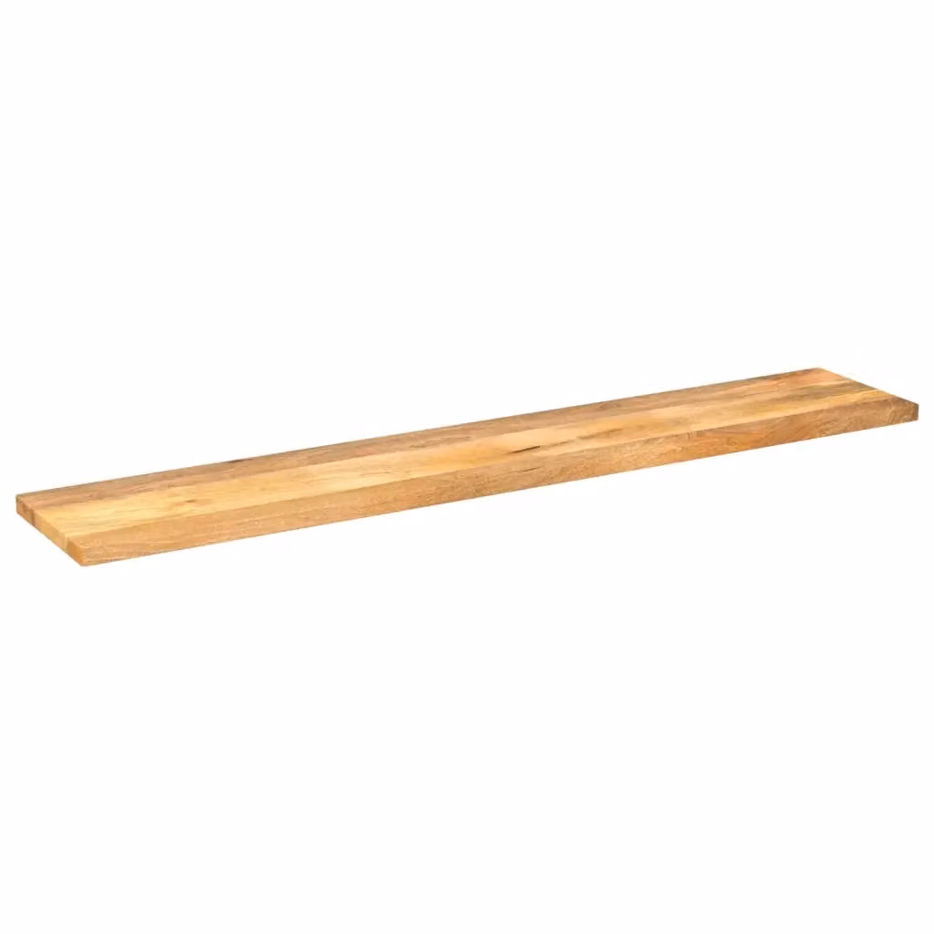 Berkfield Home Rectangular Solid Mango Wood Table Top in Brown, W: 180 cm, D: 20 cm, H: 3.8 cm – 2
