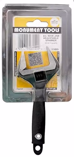Monument 6in Wide Jaw Adjustable Wrench MON3140Q in Chrome Vanadium – 2