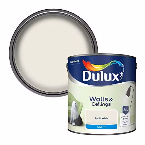 Dulux Matt Paint in White, 2.5 l