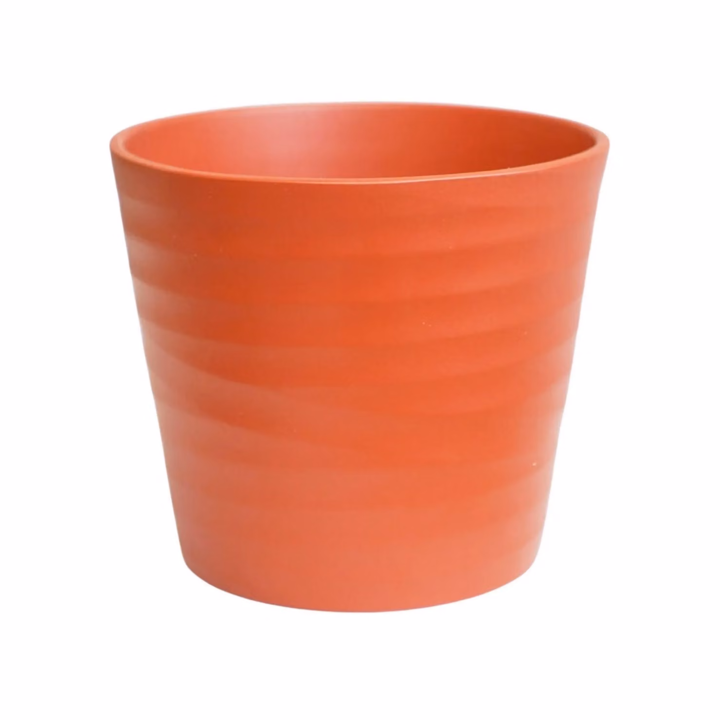 Ivyline Oslo Cayenne Taper Ceramic Planter in Burnt Orange, H: 24 cm, W: 28 cm, D: 28 cm – 2