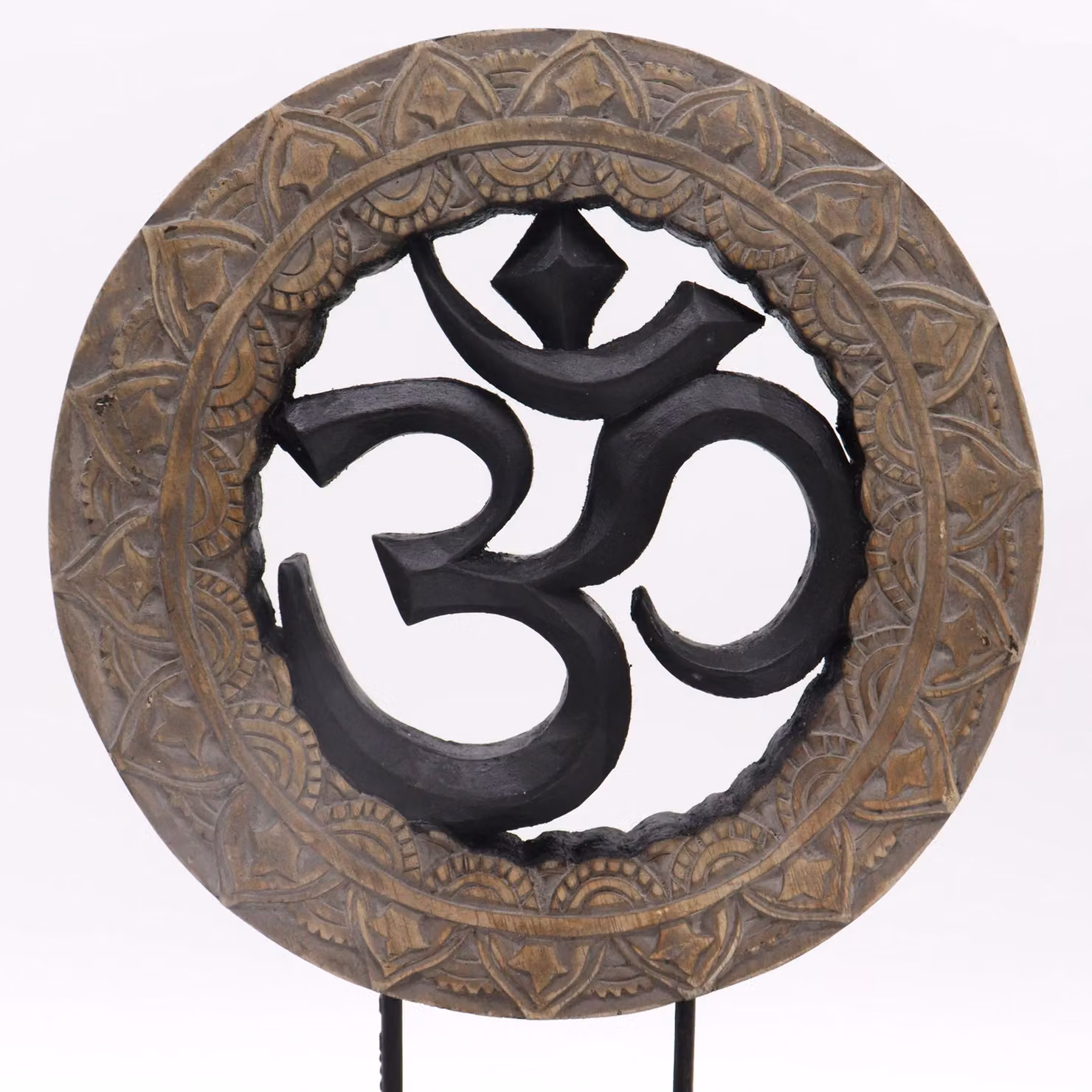 KDMD Buddha Feng Shui Om Tabletop Set in Grey, Black and Brown – 3