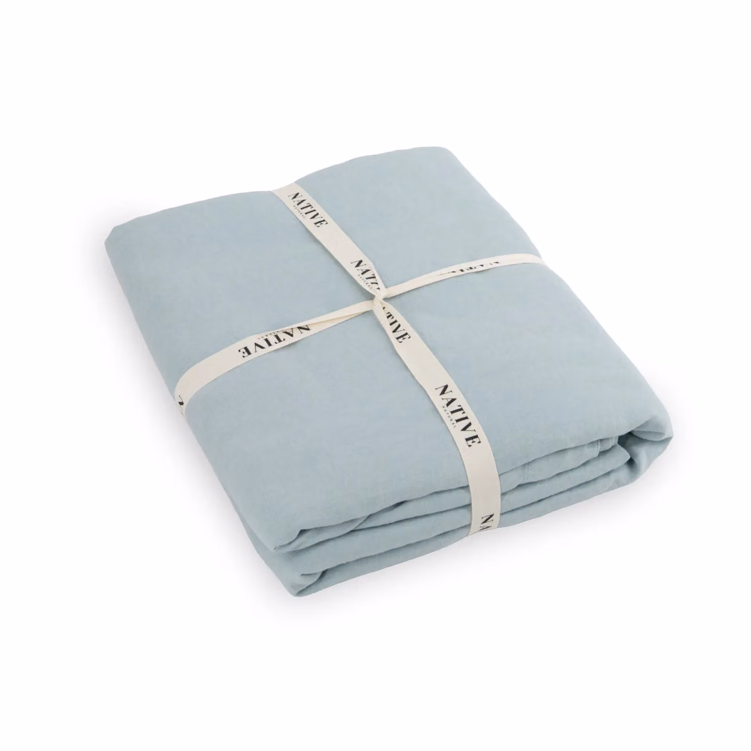 Native Natural Aqua Super King 100% Linen Duvet Cover in Blue, W: 260 cm, H: 220 cm – 2