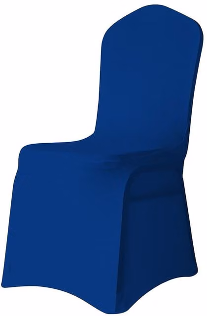 Neel Blue 10-Piece Spandex Polyester Stretch Dining Chair Covers in Royal Blue – 1