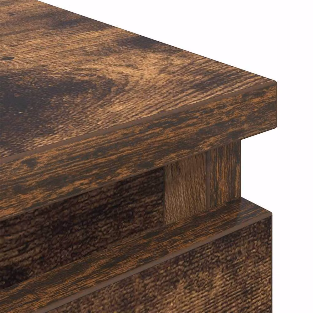 Berkfield Home Smoked Oak TV Cabinet in Brown, W/D/H: 40 x 35 x 54 cm – 5