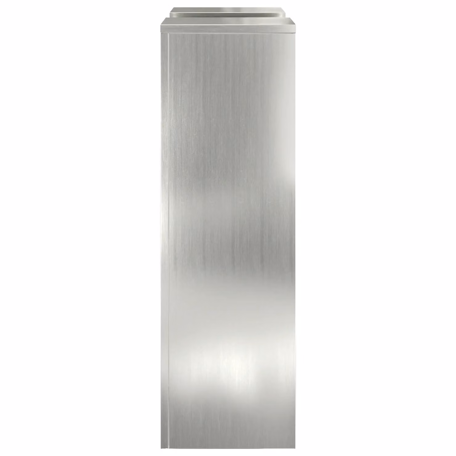Berkfield Home Outdoor Pillar Plant Stands, 2 Piece Set in Silver Galvanised Steel, W/D/H: 24 x 24 x 75 cm – 3