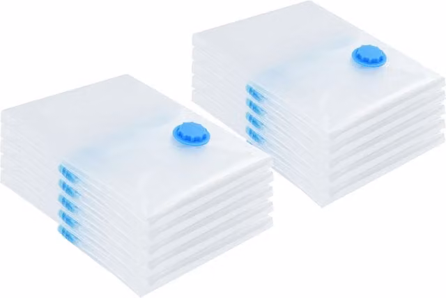 Berkfield Home Vacuum Storage Bags, 10 Pack, Transparent, W: 70 cm x D: 50 cm