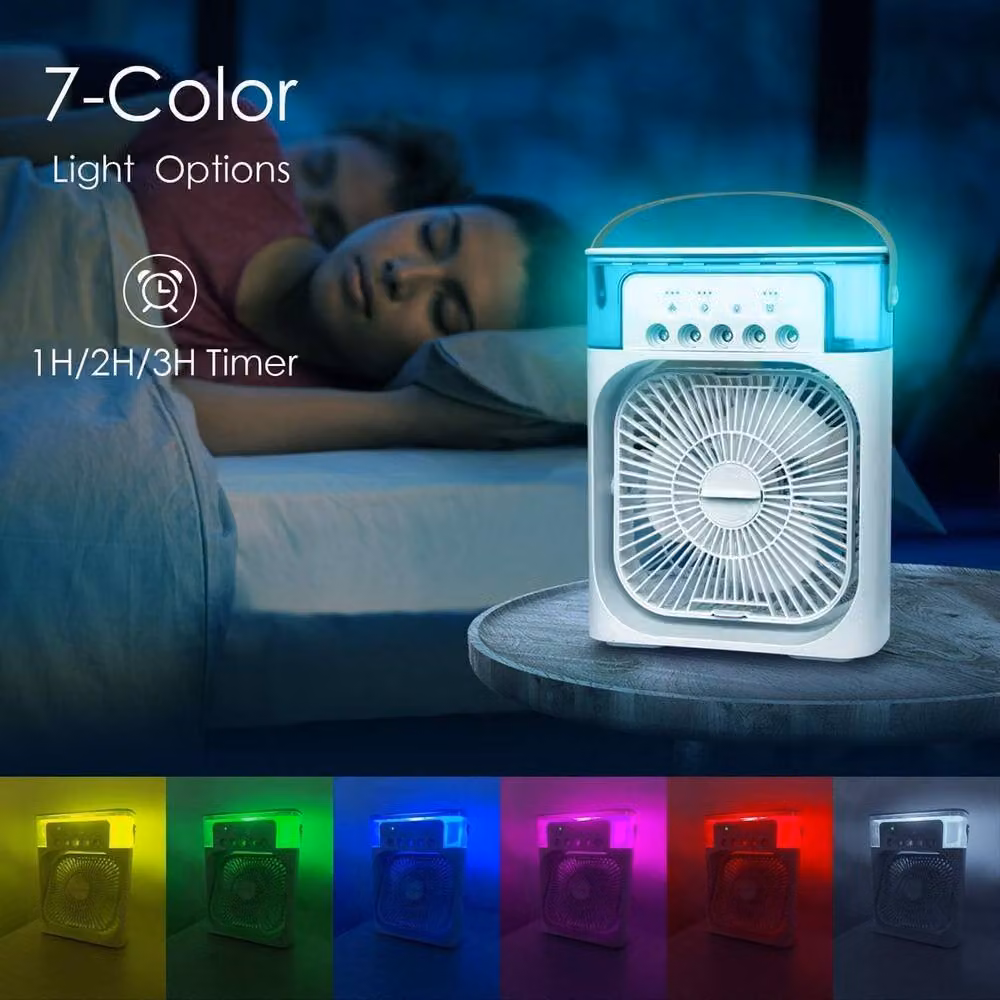 Rolipo 4-in-1 Portable Air Cooler and Mist Fan with Aroma Diffuser, White – 5