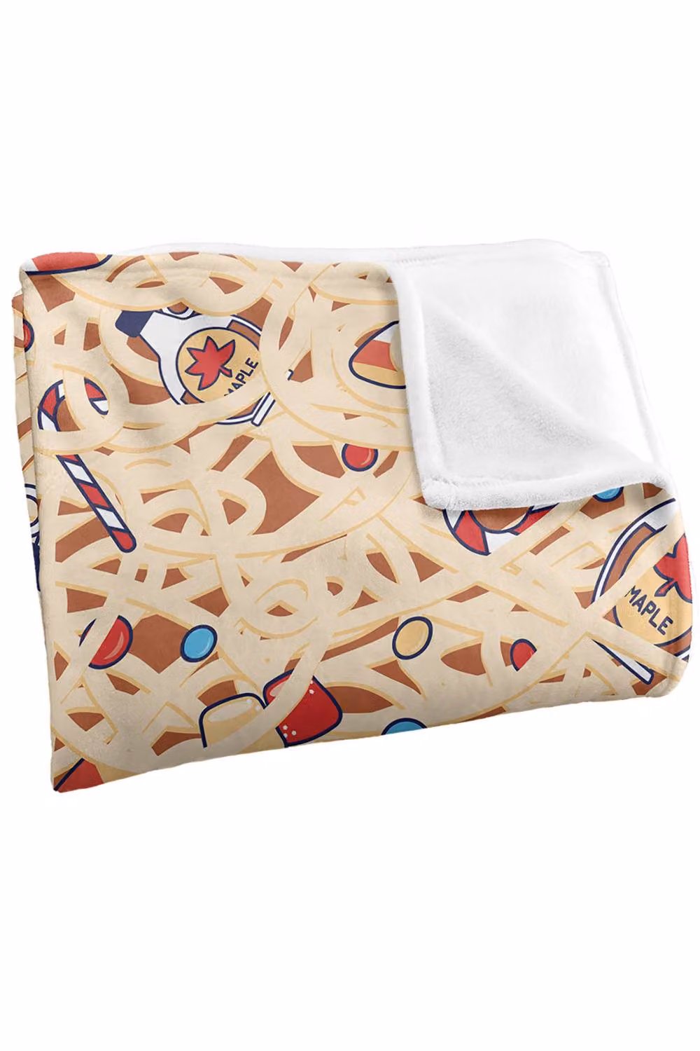 Warner Brothers Elf Spaghetti Pattern Soft Throw Blanket, Multicolour, W: 152 cm, D: 127 cm – 2