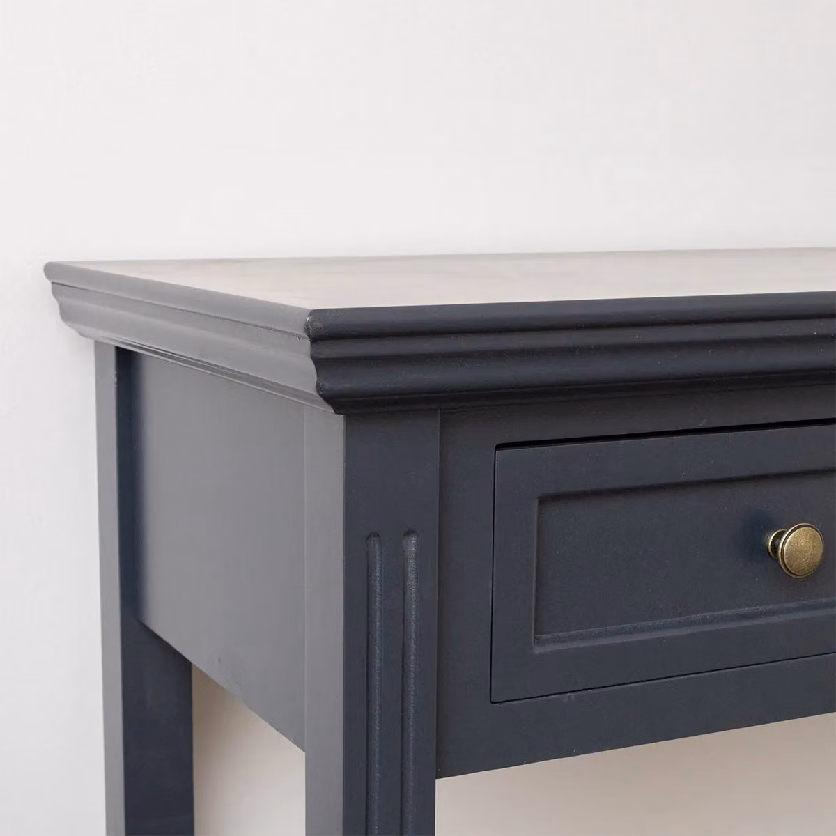 Melody Maison Daventry 2 Drawer Console Dressing Table in Navy Black – 2