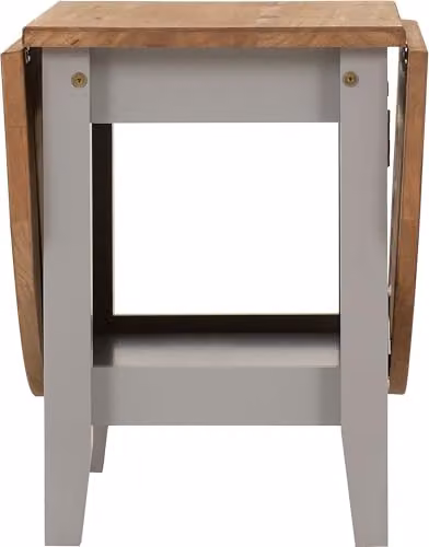 Seconique Santos Drop Leaf Coffee Table in Grey and Waxed Pine – 4