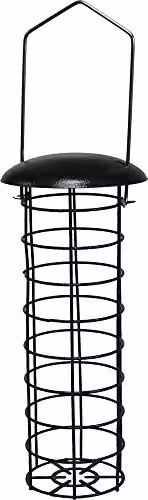 Kingfisher Premium Hammertone Finish Fat Ball Bird Feeder in Brown, Black and Transparent Metal – 2