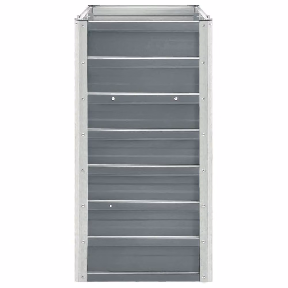 Berkfield Home Garden Galvanised Steel Raised Bed, Grey, W: 240 cm, D: 40 cm, H: 77 cm – 3