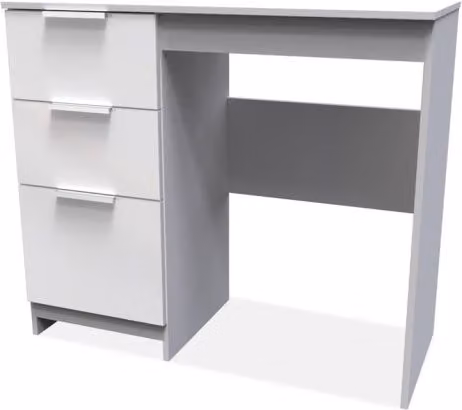Welcome Furniture Plymouth Single Pedestal Dressing Table in White