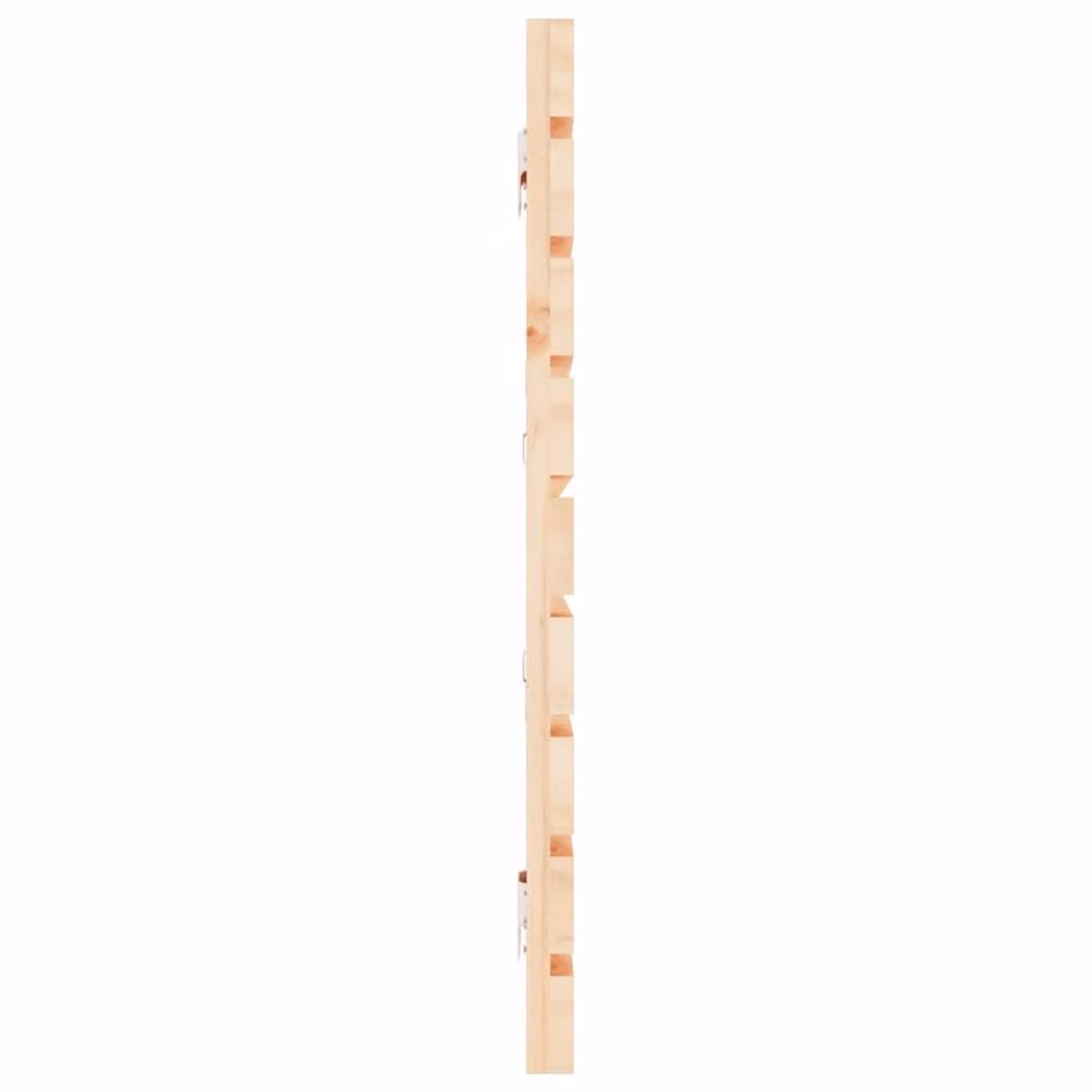 Berkfield Home Solid Wood Pine Wall Headboard in Natural, W: 206 cm, D: 3 cm, H: 63 cm – 2