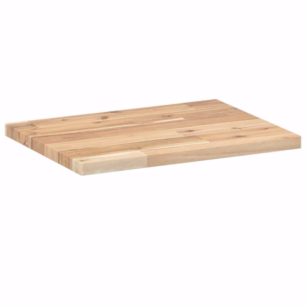 Berkfield Home Floating Wall Mounted Shelf in Untreated Brown Acacia Wood, W: 40 cm, D: 30 cm, H: 2 cm – 2