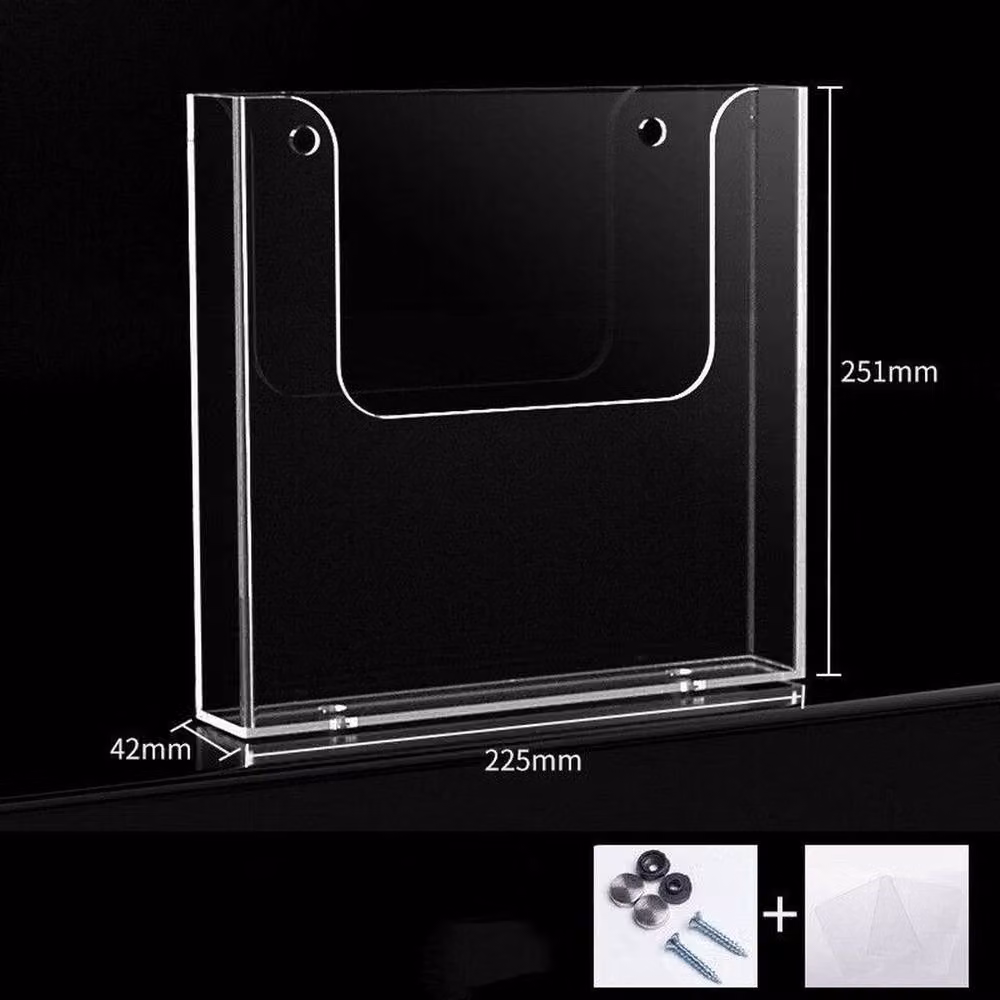 SPETLEK Clear Acrylic A4 Document Holder Wall Mounted Office File Organiser – 2