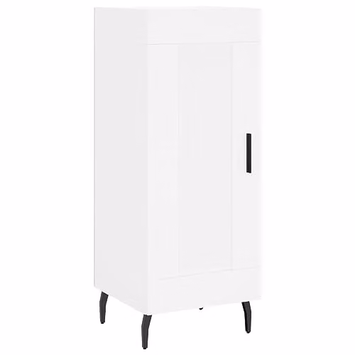 vidaXL Modern White Sideboard in Matt Engineered Wood W/D/H: 34.5 x 34.5 x 90 cm – 1