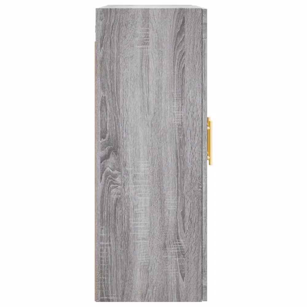 Berkfield Home Set of 2 Wall Mounted Cabinets with Glass Doors in Grey Matt Finish – 5