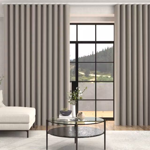 Terrys Arla Soft Texture Made To Measure Blackout Eyelet Curtains in Silver Grey
