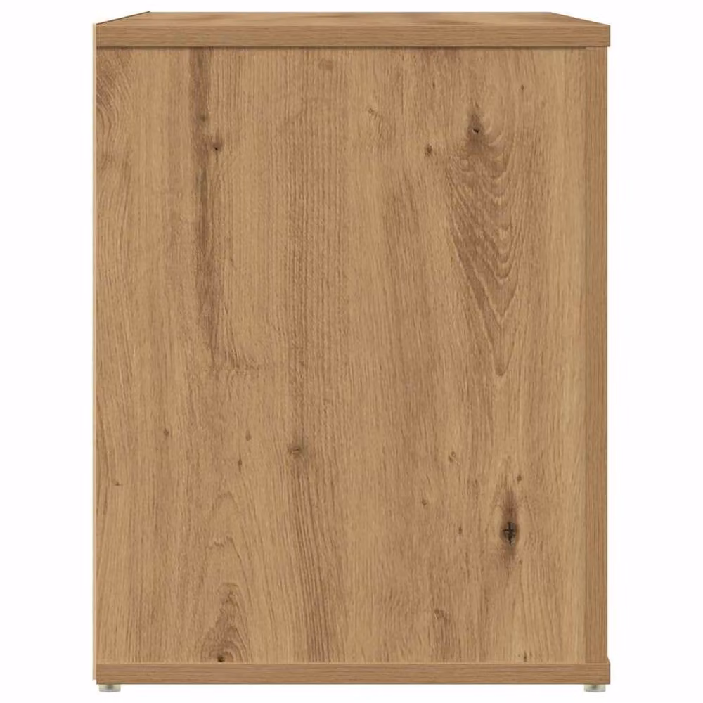 Berkfield Home Artisan Oak Shoe Bench in Brown, W/D/H: 100 x 35 x 45 cm – 4