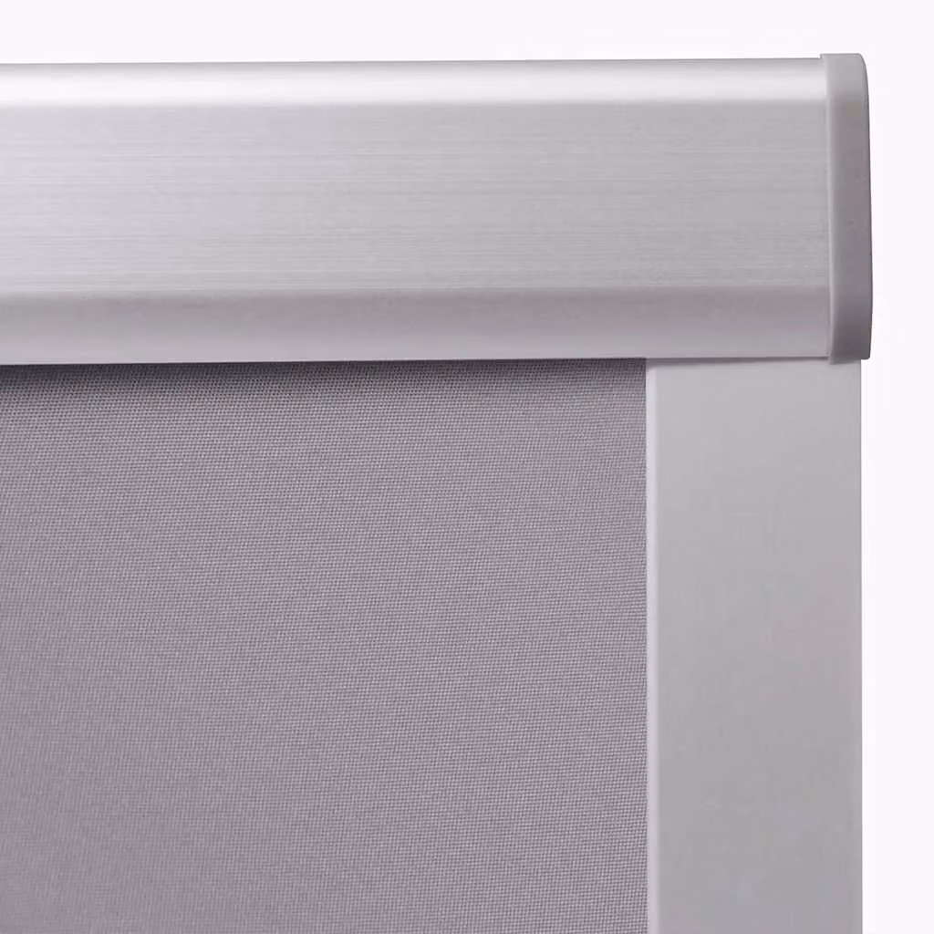 Berkfield Home Grey Thermal Insulating Blackout Roller Blind MK04 – 2