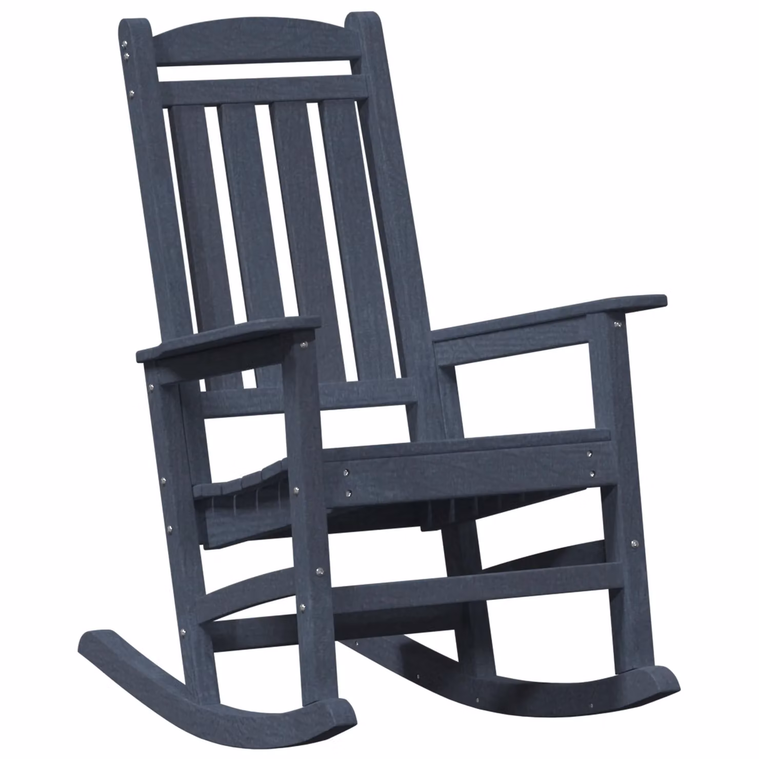 Berkfield Home Garden Rocking Chair in Navy Blue, W/D/H: 70 x 92 x 108 cm – 2