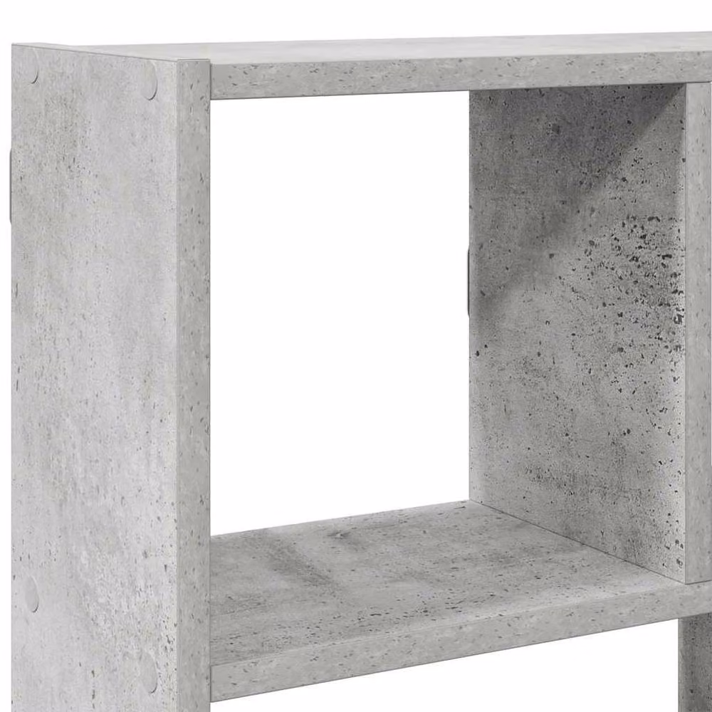 Berkfield Home Wall Mounted 12 Compartment Cube Shelf in Concrete Grey MDF – 3