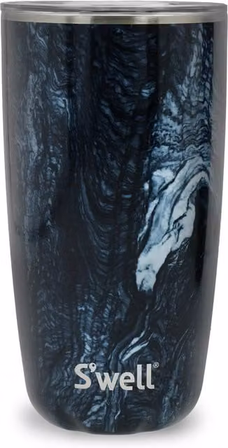 S'well Azurite Marble Tumbler with Lid, Blue and Multicolour, 530ml