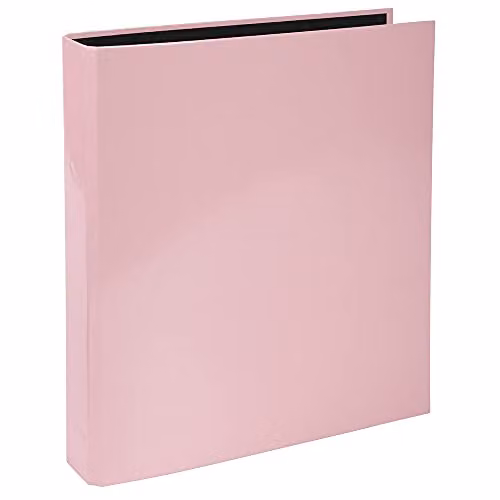 Exacompta Aquarel Rigid A4 Binder with 2 x 25 mm D-rings, 40 mm Spine, Pink, W: 31.5 cm, D: 30 cm