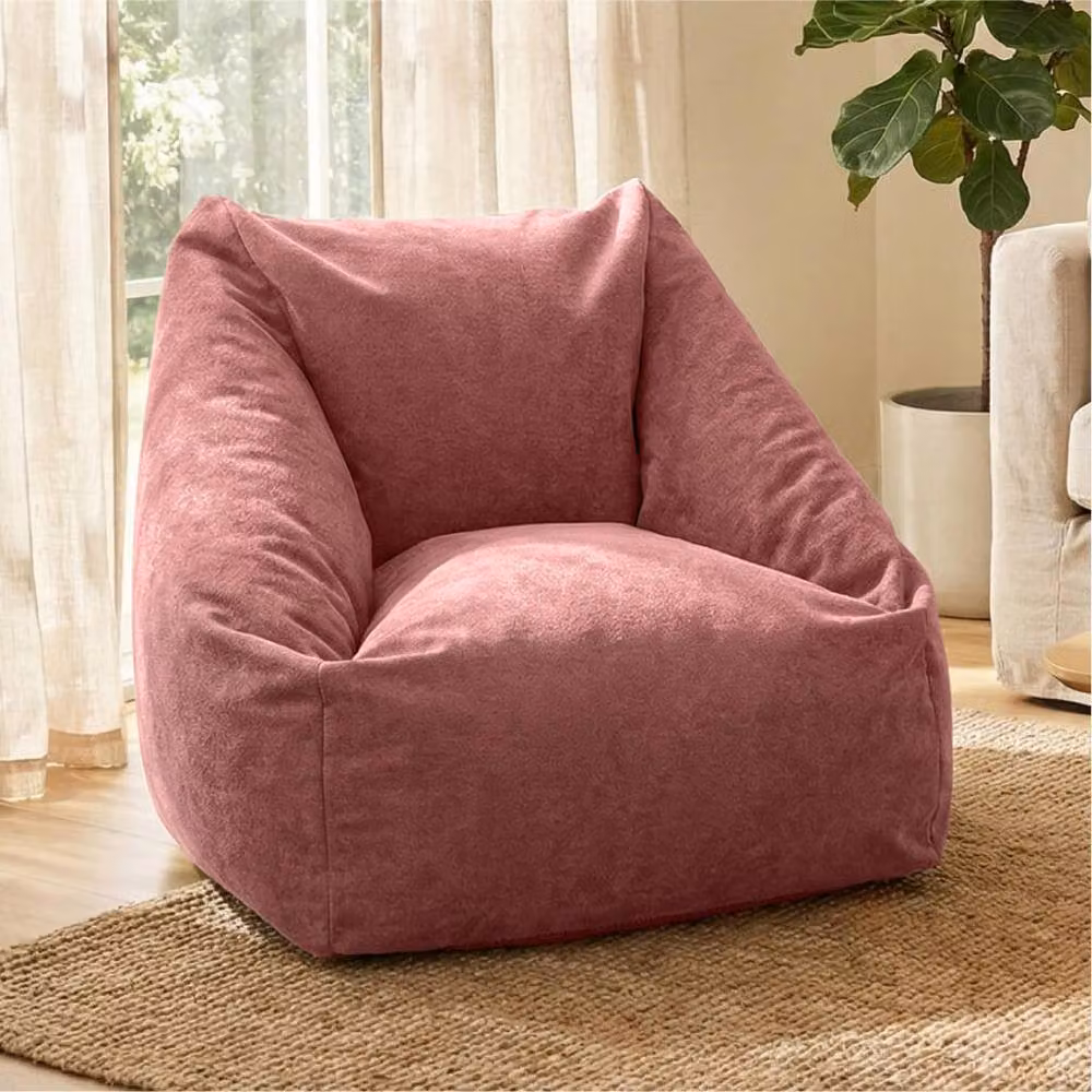rucomfy Velora Snuggle Bean Bag Chair for Adults in Pink – 2