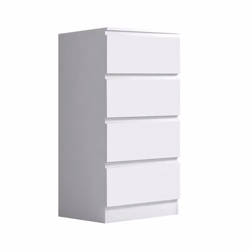 FWStyle Carlton 4 Drawer Chest of Drawers in Matt White