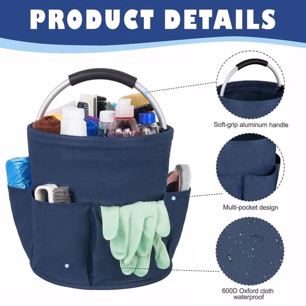 PAWNORA Cleaning Bucket Organiser Caddy in Blue – 3